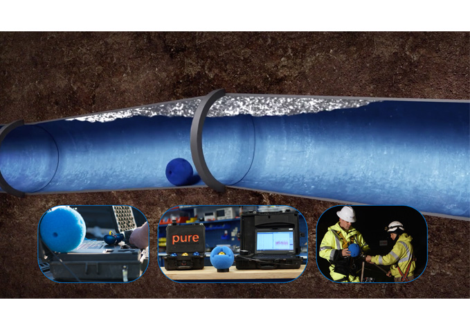 Smart Ball technology detects the smallest leaks in underground pipelines