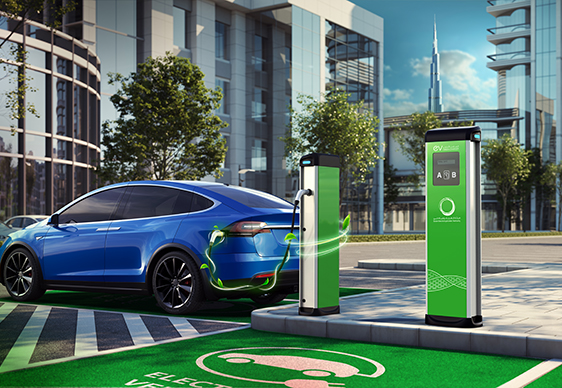 الشاحن الأخضر للسيارات الكهربائية