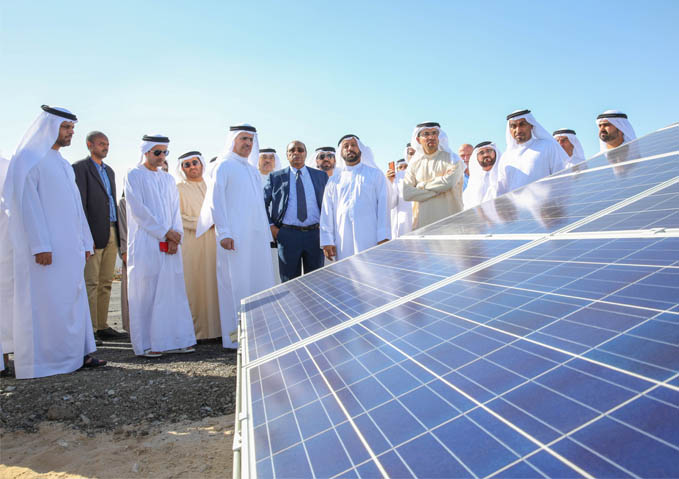 سعادة/ سعيد محمد الطاير يدشن مشروع الطاقة الشمسية لشركة الإمارات الحديثة للدواجن بقدرة إنتاجية تصل إلى 1 ميجاوات
