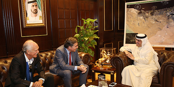 سعادة/سعيد محمد الطاير يستقبل قنصل عام سويسرا في دبي 