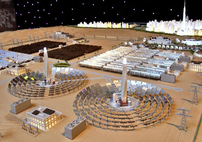 وفق نظام المنتج المستقل وبقدرة 200 ميجاوات كهرباء ومياه دبي ترسي عقد الخدمات الاستشارية لمحطة الطاقة المركزة في مجمع محمد بن راشد آل مكتوم للطاقة الشمسية 
