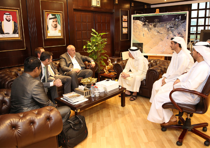 HE Saeed Mohammed Al Tayer, MD & CEO of DEWA receives Matthias Altendorf, CEO of Endress + Hauser