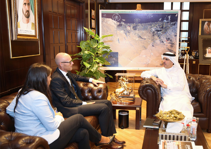 HE Saeed Mohammed Al Tayer receives Consul General and Head of the Commercial Section of the Royal Danish Consulate in Dubai