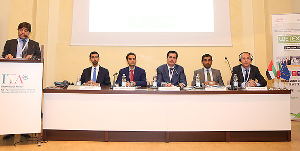 هيئة كهرباء ومياه دبي تلتقي كبرى الشركات الإيطالية لتعزيز المساهمة في قطاع الطاقة المتجددة والنظيفة في دبي والمنطقة 