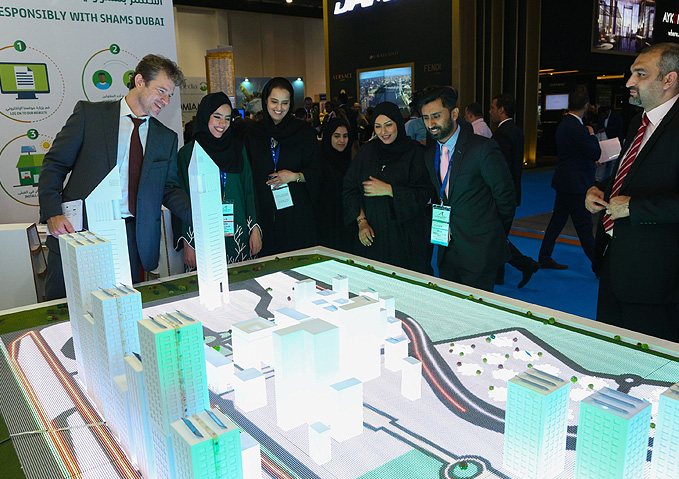 DEWA promotes its Shams Dubai initiative at Cityscape Global 2016
