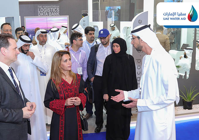 الأميرة هيا بنت الحسين تزور منصة «سقيا الإمارات» خلال مشاركتها في معرض ومؤتمر دبي الدولي للإغاثة والتطوير 2018