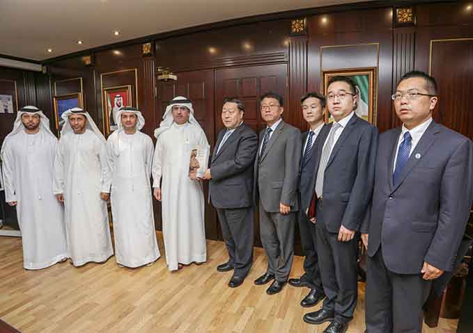   سعيد محمد الطاير يستقبل رئيس مجلس إدارة منظمة التنمية والتعاون للربط العالمي للطاقة