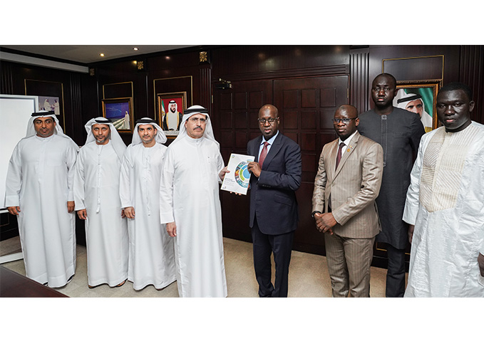 سعيد محمد الطاير يستقبل وزير البيئة والتنمية المستدامة السنغالي