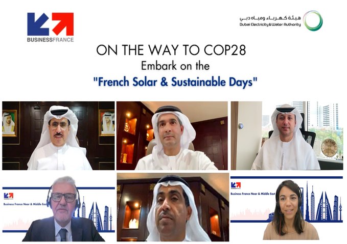 DEWA discusses ways to strengthen cooperation and exchange experiences with 61 French companies 