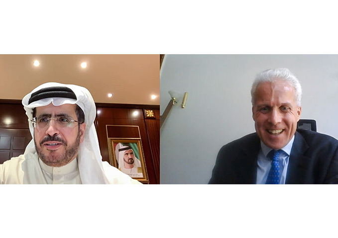 سعيد محمد الطاير يبحث تعزيز التعاون المشترك مع قنصل عام المملكة المتحدة في دبي 