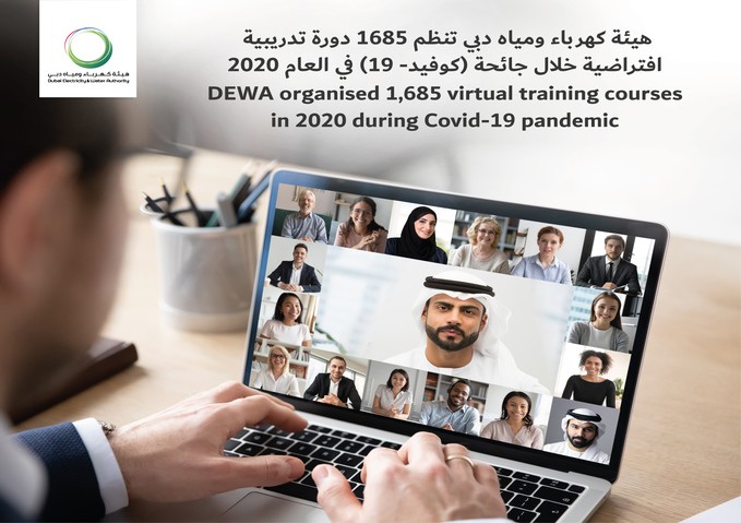 DEWA organised 1,685 virtual training courses in 2020 during Covid-19 pandemic