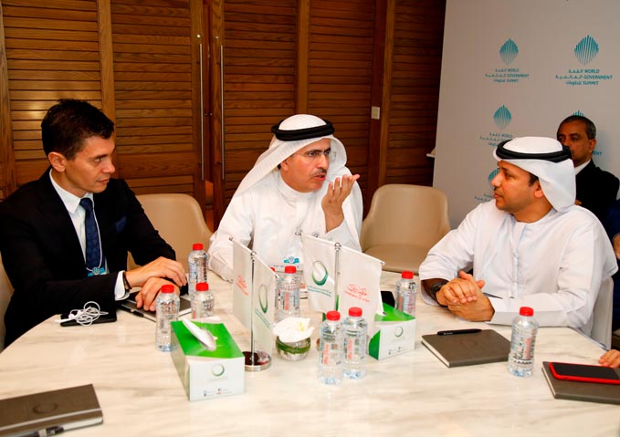 HE Saeed Mohammed Al Tayer welcomes delegation from SAP at World Government Summit 