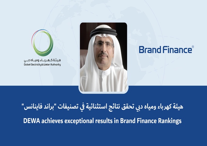 DEWA achieves exceptional results in Brand Finance Rankings