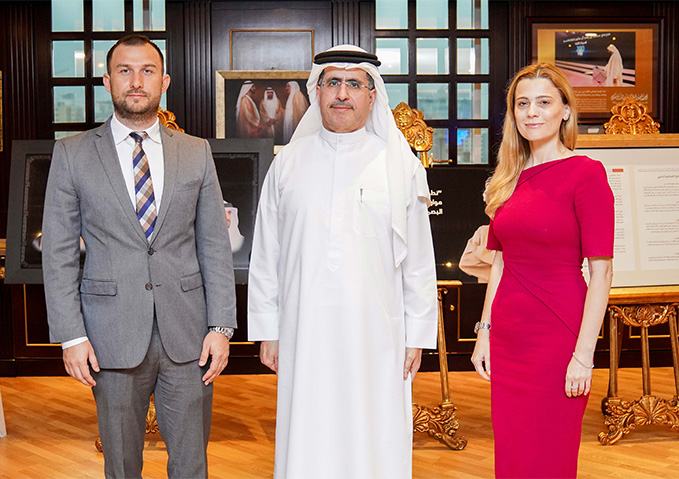 معالي سعيد محمد الطاير يستقبل قنصل عام جمهورية رومانيا