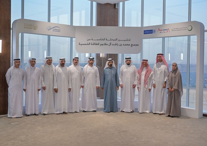 Mohammed bin Rashid inaugurates 5th phase of the Mohammed bin Rashid Al Maktoum Solar Park