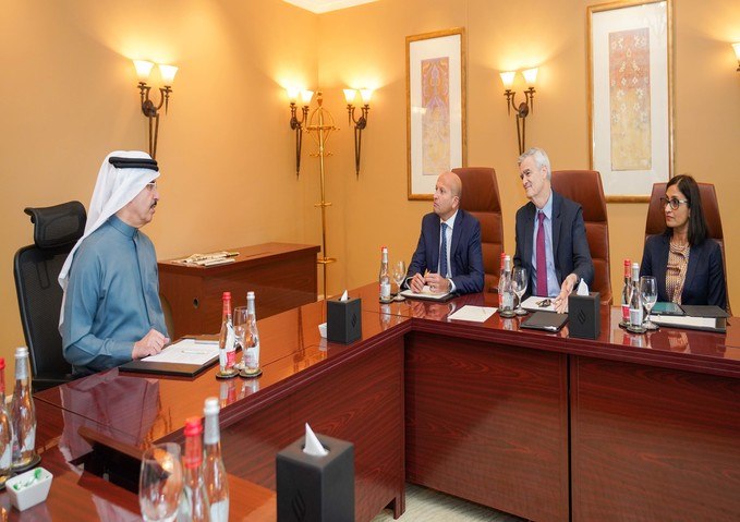 HE Saeed Al Tayer discusses bilateral cooperation with a high-level delegation from Emerson
