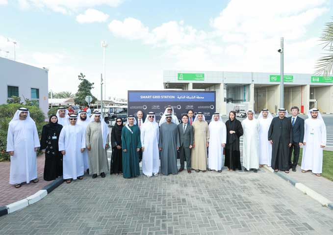 H Sheikh Ahmed bin Saeed Al Maktoum inaugurates DEWA’s Smart Grid Station in Al Ruwayyah