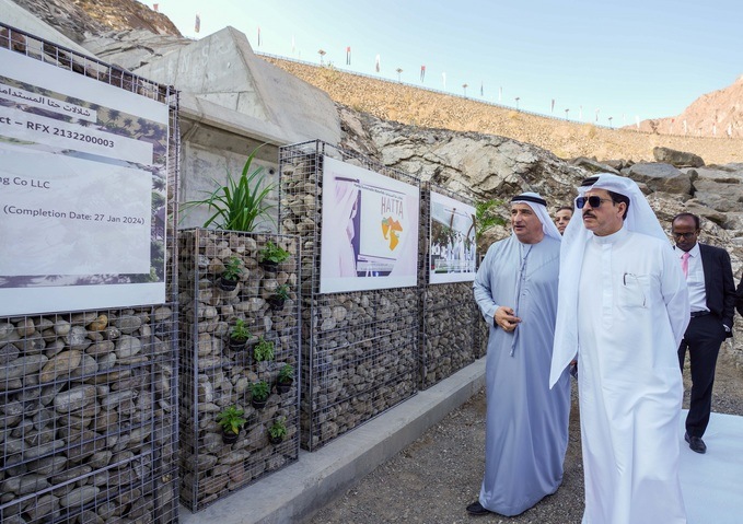 Saeed Mohammed Al Tayer launches construction work of Hatta Sustainable Waterfalls