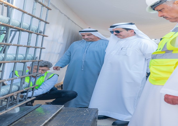 HE Saeed Mohammed Al Tayer inspects the work progress of Hatta reservoir 