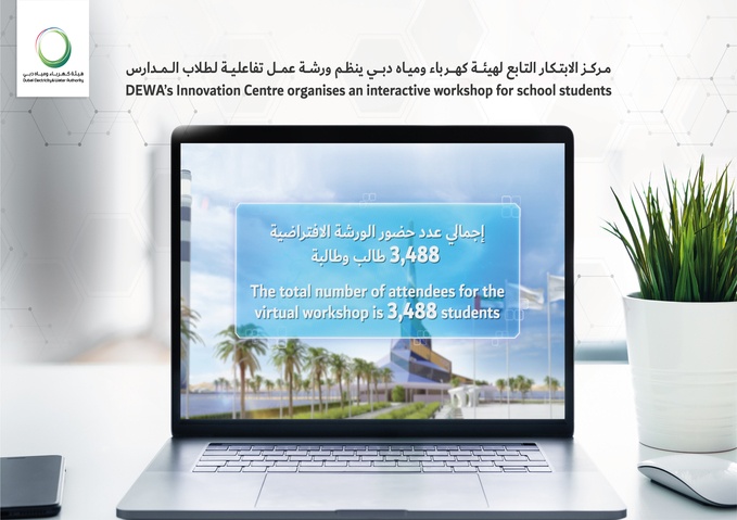مركز الابتكار التابع لهيئة كهرباء ومياه دبي ينظم ورشة عمل تفاعلية بمشاركة قرابة 3500 طالب