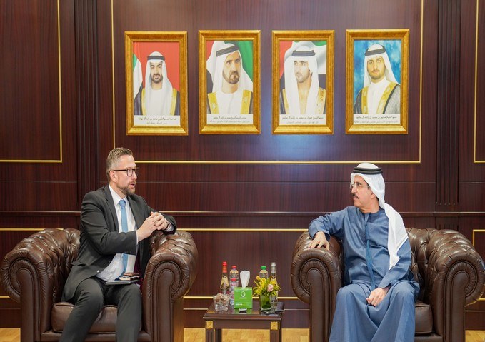 HE Saeed Al Tayer discusses bilateral cooperation with Germany’s Saxon State Minister for Economic Affairs, Labour and Transport