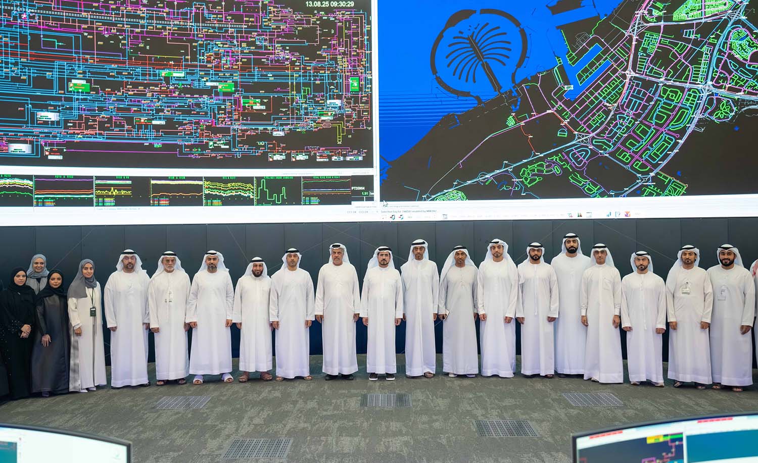 HE Saeed Mohammed Al Tayer visits DEWA’s advanced Water Control Centre at Al Ruwaiyah