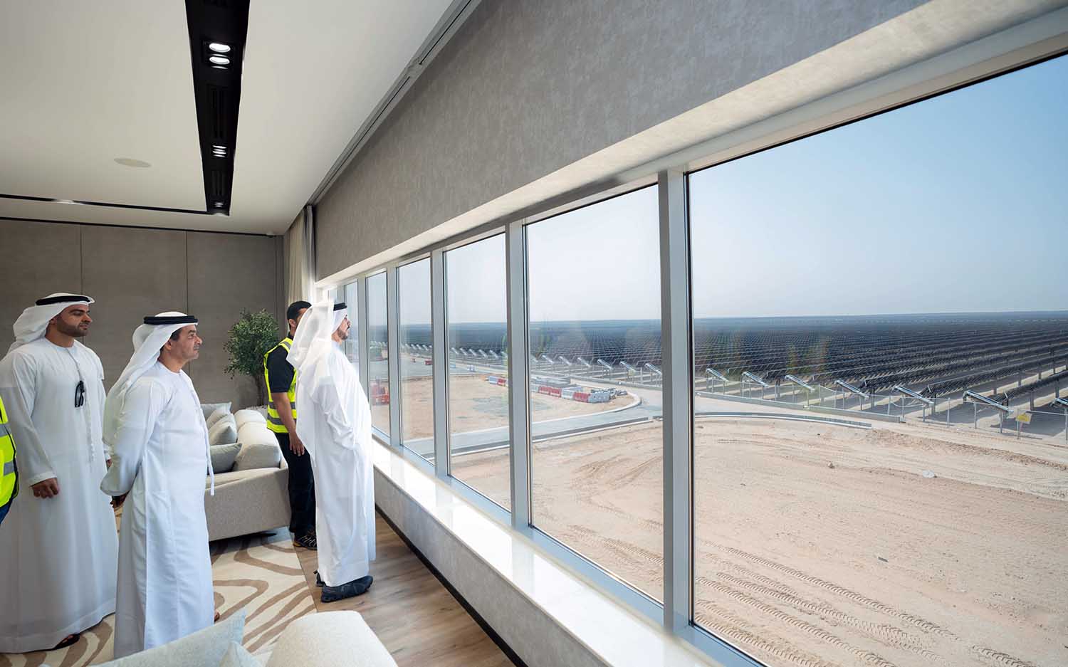 HE Saeed Mohammed Al Tayer reviews progress at the 1,800MW 6th phase of the Mohammed bin Rashid Al Maktoum Solar Park