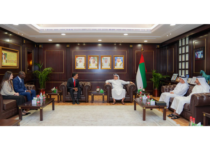 معالي سعيد محمد الطاير يستقبل وفداً من مركز التعاون الإقليمي التابع لاتفاقية الأمم المتحدة الإطارية بشأن تغير المناخ لمنطقة الشرق الأوسط وشمال أفريقيا وجنوب آسيا