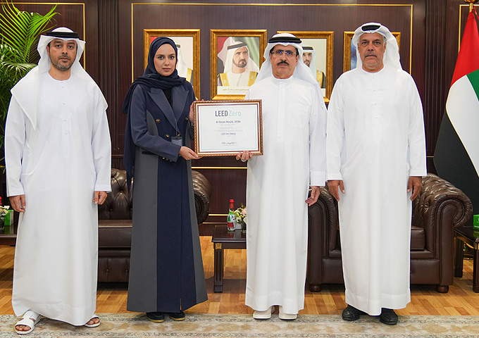 Al Rayan Masjid is the first place of worship in the world to achieve LEED ZERO Certification