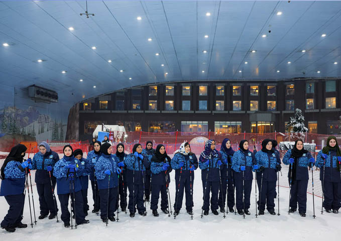DEWA Women’s Committee organises Snow Climbing Challenge