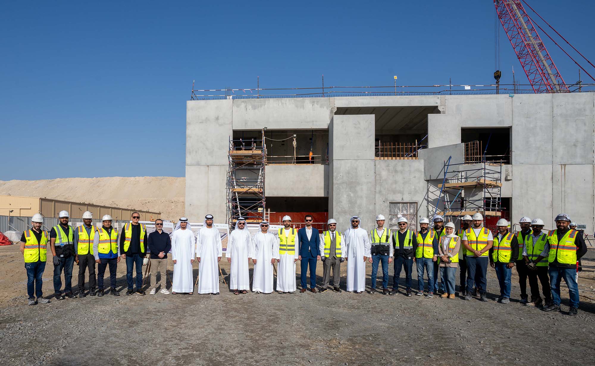 HE Saeed Mohammed Al Tayer reviews construction progress at Moro Hub’s new Green Data Centre in Warsan