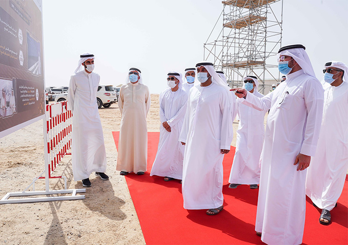 Ahmed bin Saeed witnesses installation of the Molten Salt Receiver on the world’s tallest solar power tower at the Mohammed bin Rashid Al Maktoum Solar Park